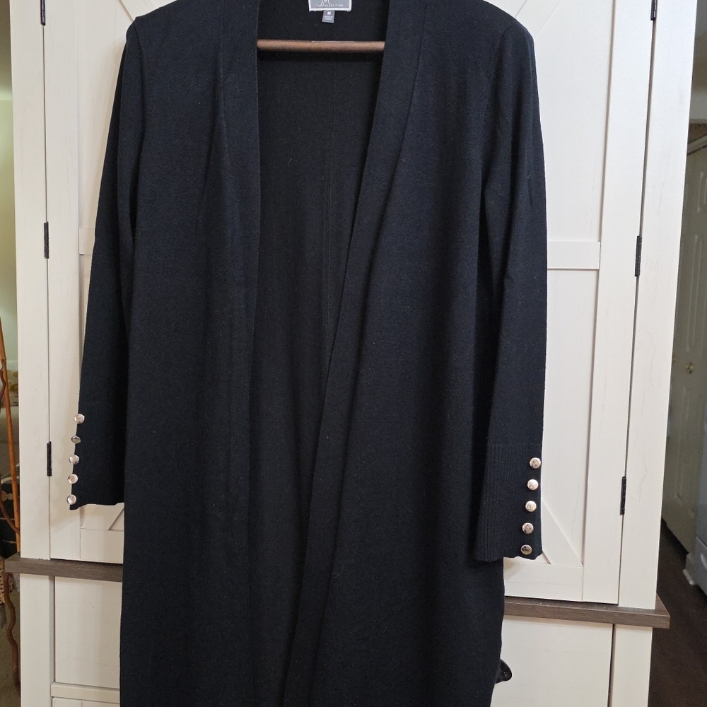 JM Collection Black Knit Cardigan